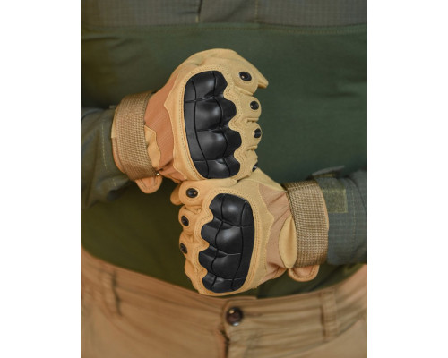 Перчатки OUTDOOR TACTICS ІЗ ЗАХИСТОМ coyot ВТ6011