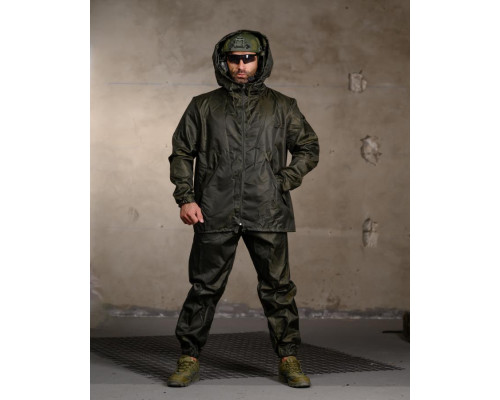 Raincoat suit olive VT4740
