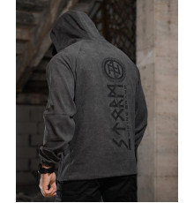 Олімпійка в стилі мілітарі BORN OF WAR Руни grey ВМ3641