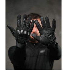 Тактичні захисні рукавички Full Finger Black ВТ4747