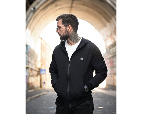 Міська Ветровка Stone island кишеня black 4 ДЛ7035