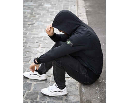 Міська Ветровка Stone island кишеня black 4 ДЛ7035