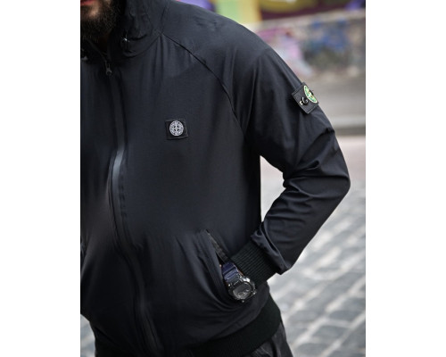 Міська Ветровка Stone island кишеня black 4 ДЛ7035