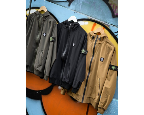 Міська Ветровка Stone island кишеня black 4 ДЛ7035