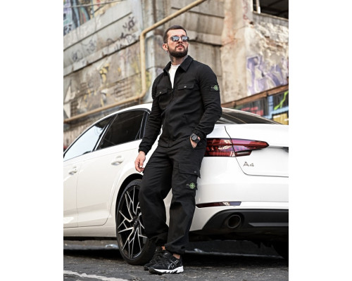 Костюм Stone island black РА5072