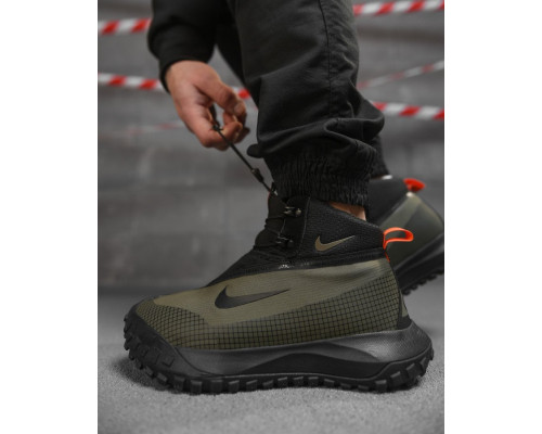 Зимові чоловічі термо кросівки Goretex хакі ВТ4754
