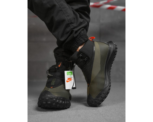 Зимові чоловічі термо кросівки Goretex хакі ВТ4754