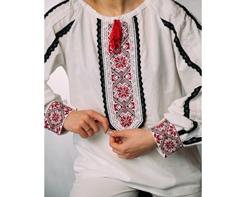 Жіноча вишиванка red/black ПП7450