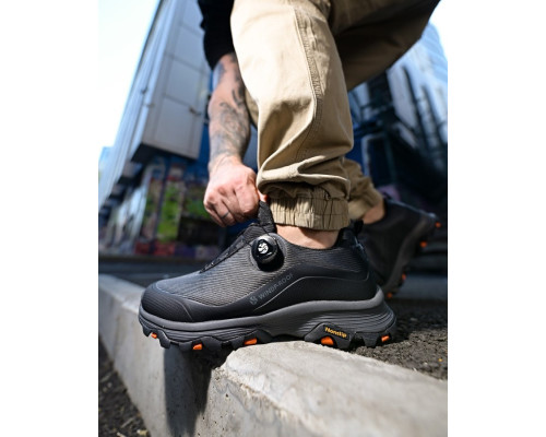 Термо Кросівки з автошнурівкою WindProof black ПП7896
