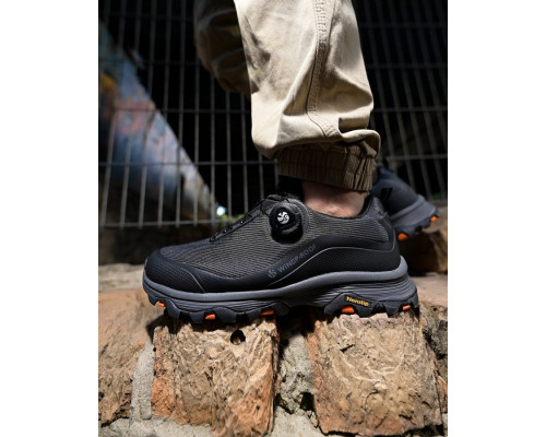 Термо Кросівки з автошнурівкою WindProof black ПП7896