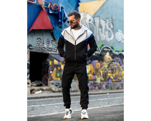Чоловічий спортивний костюм FRUKT grey/black PP7926