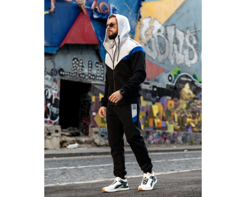 Чоловічий спортивний костюм FRUKT grey/black PP7926