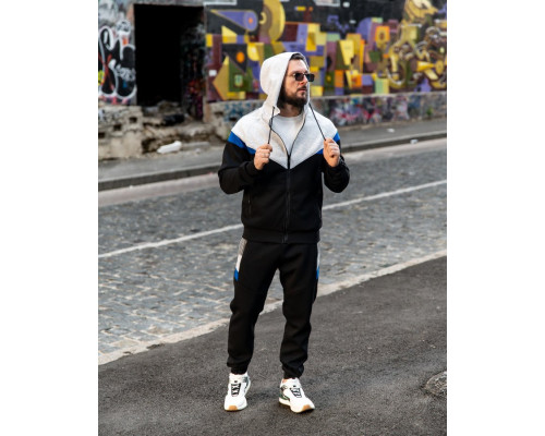 Чоловічий спортивний костюм FRUKT grey/black PP7926