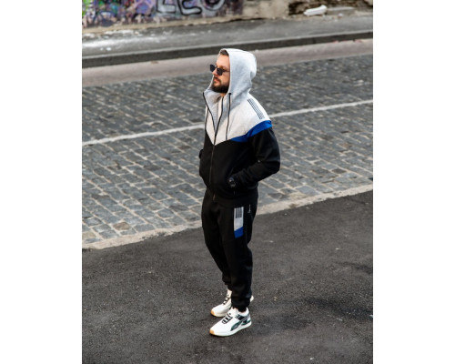 Чоловічий спортивний костюм FRUKT grey/black PP7926