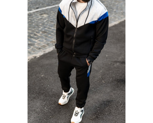 Чоловічий спортивний костюм FRUKT grey/black PP7926