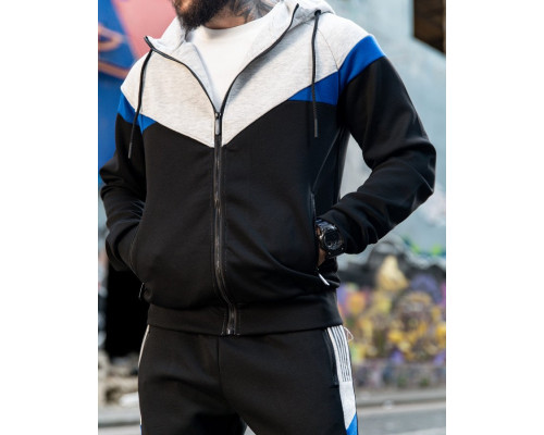 Чоловічий спортивний костюм FRUKT grey/black PP7926