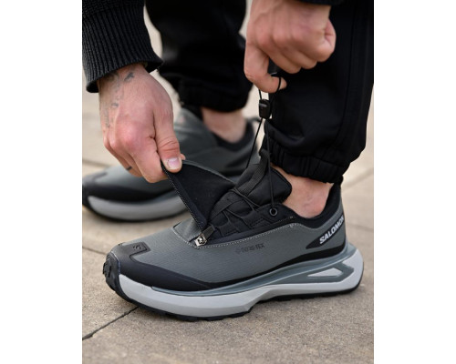 Зимові термо кросівки Salomon grey   4 ТР6429