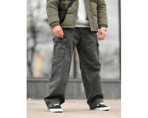 Карго штани Oversize сірі ВТ5308