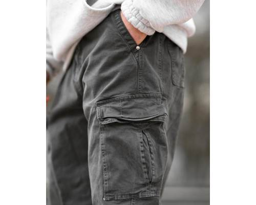 Карго штани Oversize сірі ВТ5308
