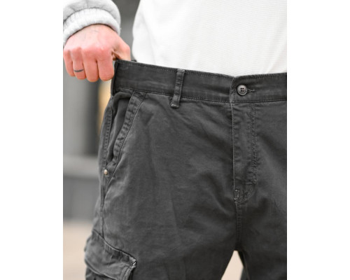 Карго штани Oversize сірі ВТ5308
