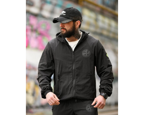 Чоловічий спортивний костюм ST injastis total black ТР6719