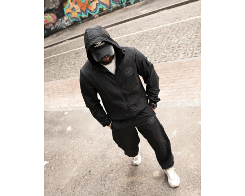Чоловічий спортивний костюм ST injastis total black ТР6719