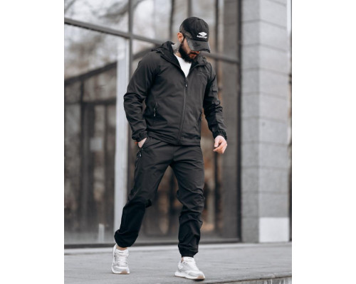 Чоловічий спортивний костюм RABUDA black ТР6789