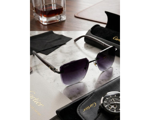 Чоловічі Сонцезахисні окуляри Cartier black ТР6901