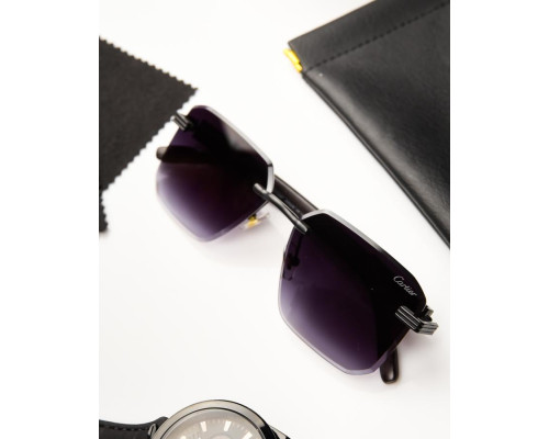 Чоловічі Сонцезахисні окуляри Cartier black ТР6901