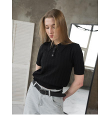 В'язане поло black ТР6116