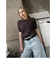 В'язане поло brown ТР6117