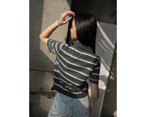 В'язане поло grey ТР6123