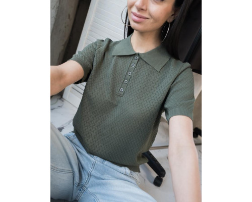 В'язане поло green ТР6125