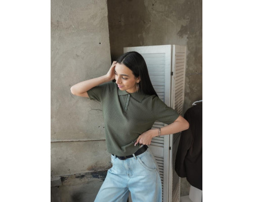 В'язане поло green ТР6125