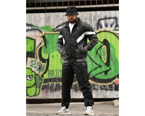 Спортивний костюм RETRO Pu black ВТ4684