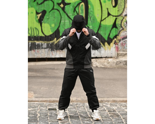 Спортивний костюм RETRO Pu black ВТ4684