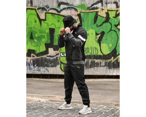 Спортивний костюм RETRO Pu black ВТ4684