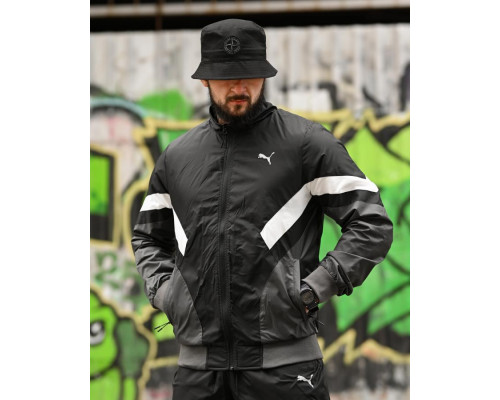 Спортивний костюм RETRO Pu black ВТ4684