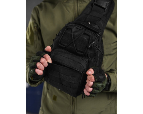 тактична сумка нагрудна triada BLACK