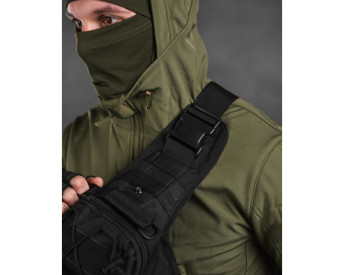 тактична сумка нагрудна triada BLACK