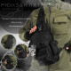 Рюкзак тактичний (Сумка-слінг) SILVER KNIGHT black k6 3-0