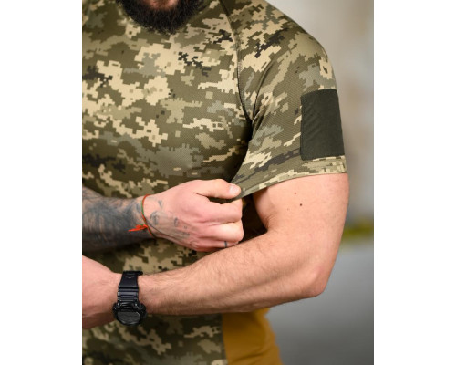 Тактична потоотводна футболка SSO піксель
