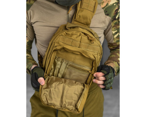 Сумка через плече тактична SILVER KNIGHT coyot РГ4626