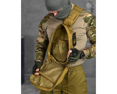 Сумка через плече тактична SILVER KNIGHT coyot РГ4626