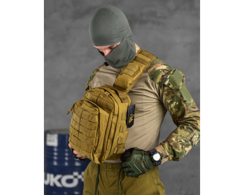Сумка через плече тактична SILVER KNIGHT coyot РГ4626