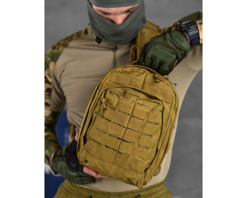 Сумка через плече тактична SILVER KNIGHT coyot РГ4626