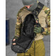 Рюкзак патрульний однолямковий SILVER KNIGHT 8л darck РГ4625