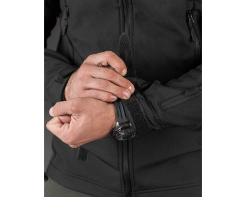 Демісезонна тактична куртка Soft Shell Silver Knight Windstoper чорна ОР1232