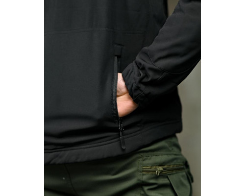 Демісезонна тактична куртка Soft Shell Silver Knight Windstoper чорна ОР1232