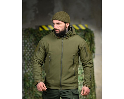Демісезонна тактична куртка Soft Shell Silver Knight Windstoper олива ОР1233